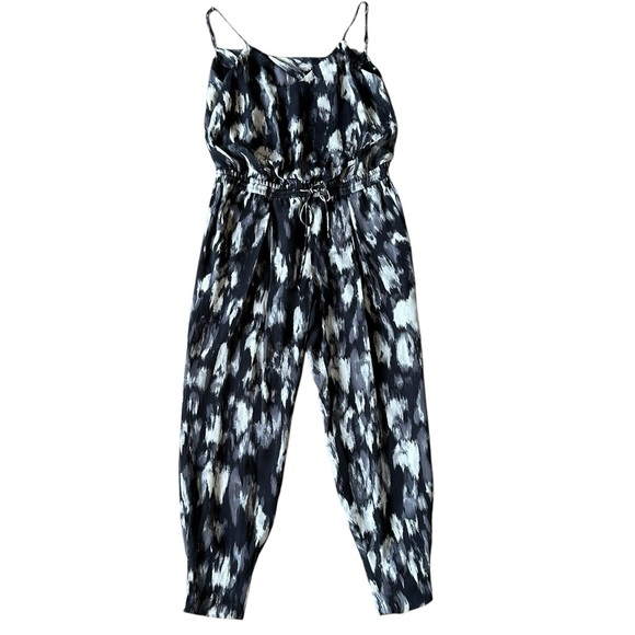 HAUTE HIPPIE 100% silk sleeveless cowl back onesie jumpsuit size Medium - NWT! - Picture 9 of 10